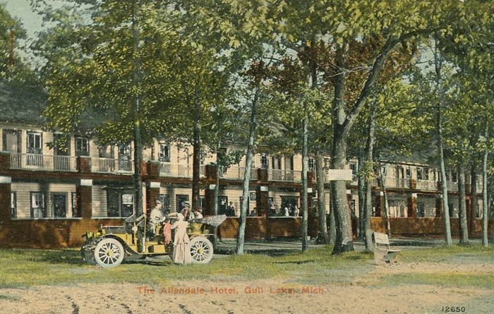 Gull Lake Dance Pavillion - Old Postcard